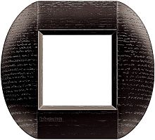 Рамка овальная Legrand BTicino LivingLight 2 мод Темный дуб  картинка